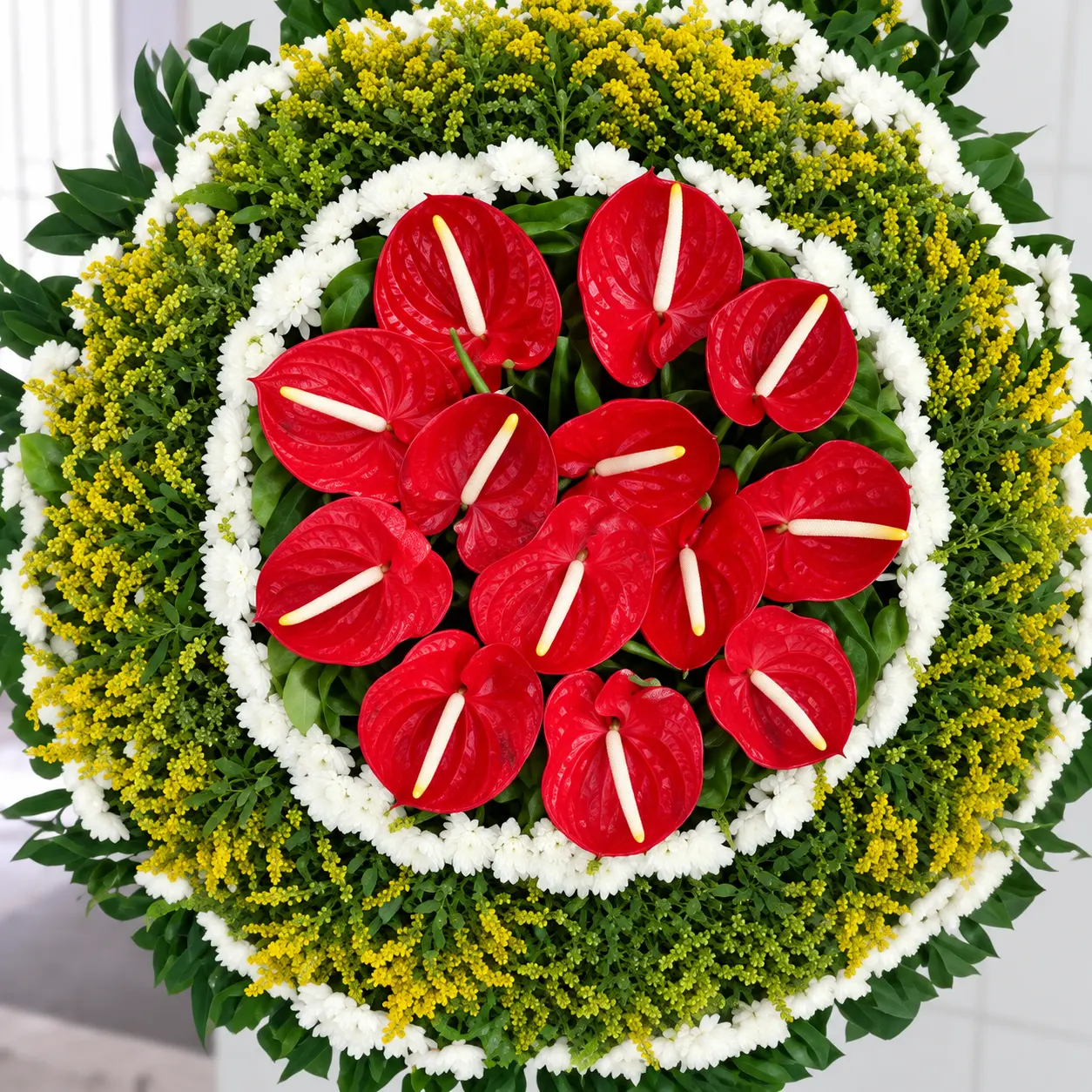 Modelo de coroa de flores