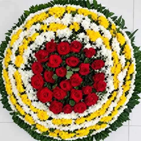 Coroa de flores Homenagem União, código FS-CF-10
