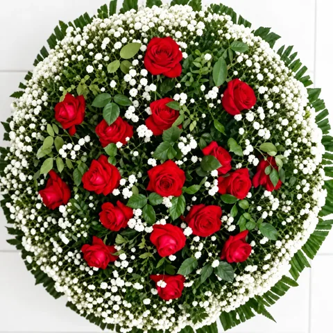 Coroa de flores Homenagem Ternura, código FS-CF-12