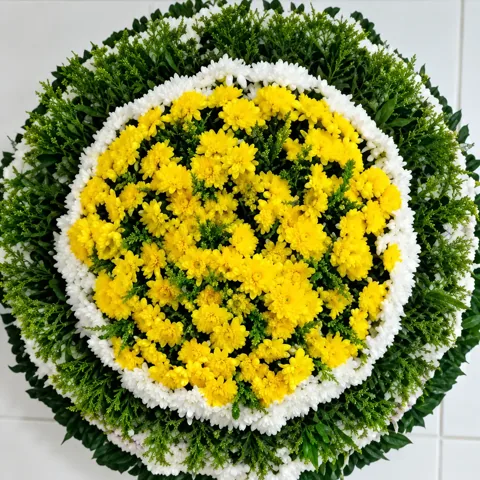 Coroa de flores Homenagem Harmonia, código FS-CF-17